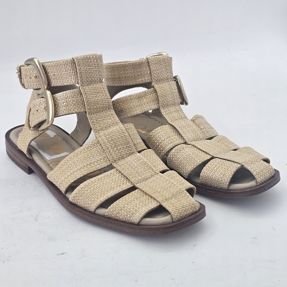 Sam Edelman Dawn Fisherman Sandal Women’s Size 7.5 Bleached Beechwood - Picture 4 of 9